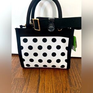 NWT Kate Spade X Target Black and White Polka Dot Purse Bag